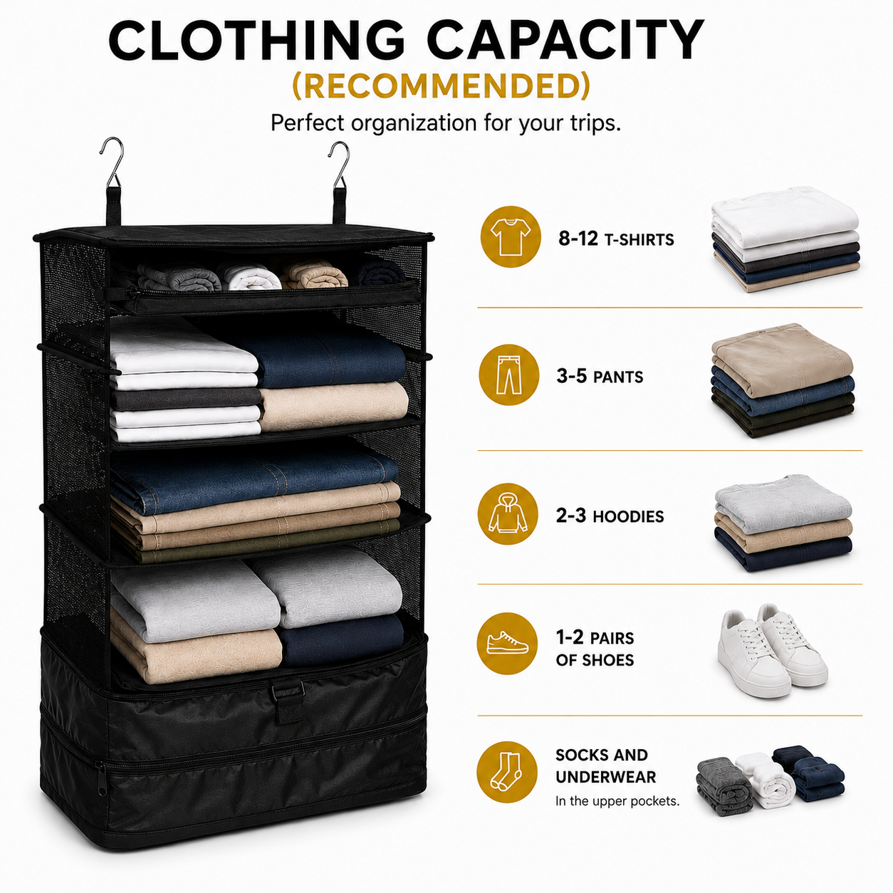Armova™ Foldable Hanging Travel Organizer